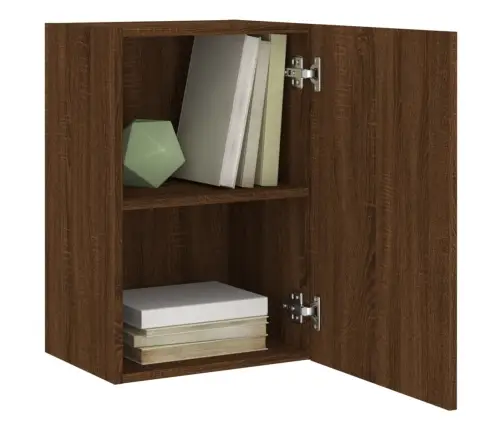 Tv Skapīši, 2 Gab., Brūns, 40,5X30X60 Cm, Inženierijas Koks Vidaxl