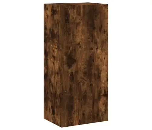 Sieninė Tv Spintelė, Dūminio Ąžuolo, 40,5X30X90cm Mediena