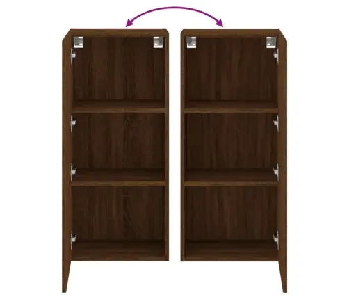 Teleri Seinakapp, Pruun Tamm, 40,5 X 30 X 90 cm Tehispuit Teleri Seinakapp, Pruun Tamm, 40,5 X 30 X 90 cm Tehispuit