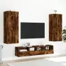 Tv Skapītis, Koka Krāsa, 40,5X30X102 Cm, Inženierijas Koks Vidaxl