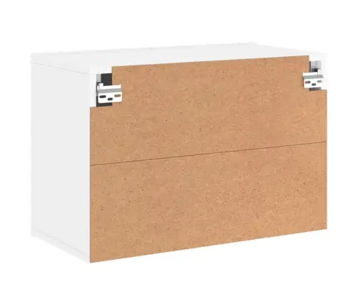 Tv Sienas Skapītis, Balts, 60X30X41 Cm, Inženierijas Koks Vidaxl