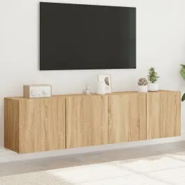Sienas Tv Skapīši, 2 Gab., Ozola Krāsa, 80X30X41 Cm Vidaxl