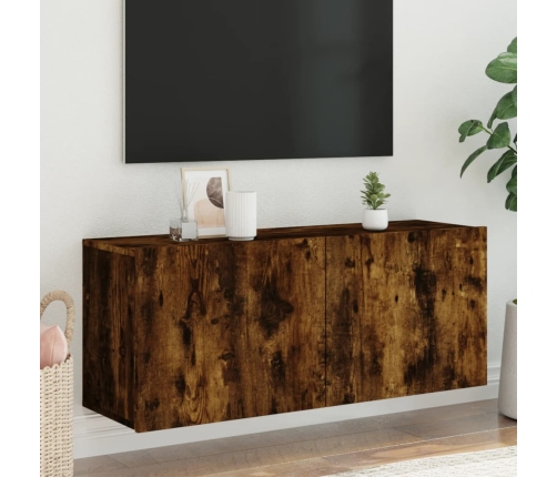 Tv Sienas Skapītis, Ozolkoka Krāsa, 100X30X41 Cm Vidaxl