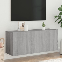 Tv Sienas Skapītis, Pelēka Ozola, 100X30X41 Cm Vidaxl