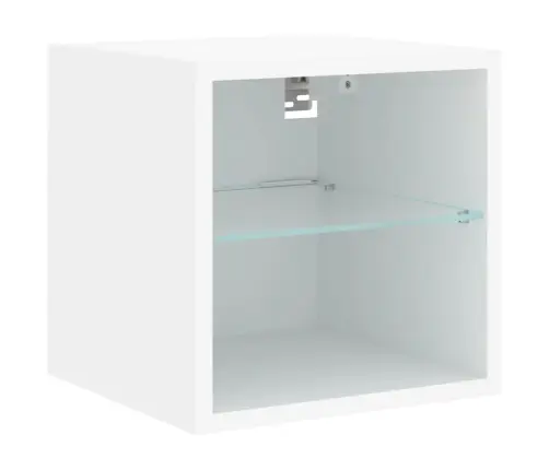 Tv Galdiņi Ar Led Lampiņām, 2 Gab., Balti, 30X28,5X30 Cm Vidaxl