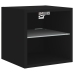 Tv Galdiņš Ar Led Lampiņām, Melns, 30X28,5X30 Cm Vidaxl