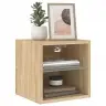 Tv Plaukti Ar Led Lampiņām, 2 Gab., 30X28,5X30 Cm, Koka Krāsā Vidaxl
