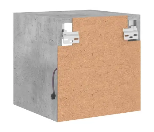 Tv Galdiņi Ar Led Lampiņām, Betona Pelēks, 30X28,5X30 Cm Vidaxl