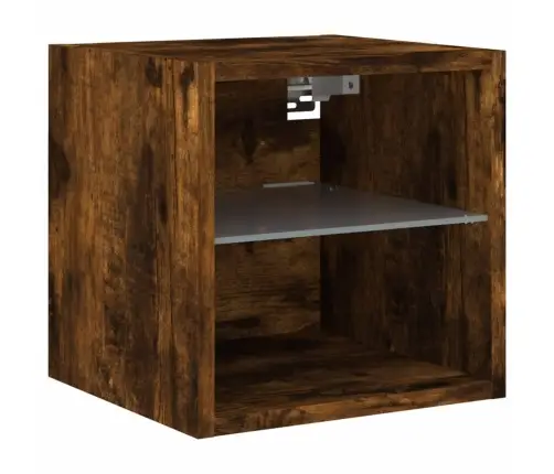 Tv Plaukti Ar Led Lampiņām, 30X28,5X30 Cm, Koka Krāsā Vidaxl