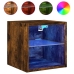 Tv Plaukti Ar Led Lampiņām, 2 Gab., 30X28,5X30 Cm, Koka Krāsā Vidaxl