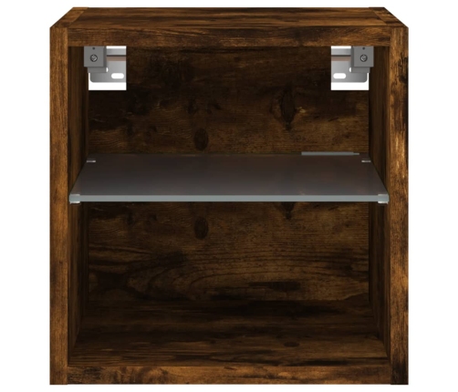 Tv Plaukti Ar Led Lampiņām, 2 Gab., 30X28,5X30 Cm, Koka Krāsā Vidaxl