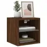 Tv Plaukti Ar Led Lampiņām, 2 Gab., 30X28,5X30 Cm, Brūna Ozola Vidaxl