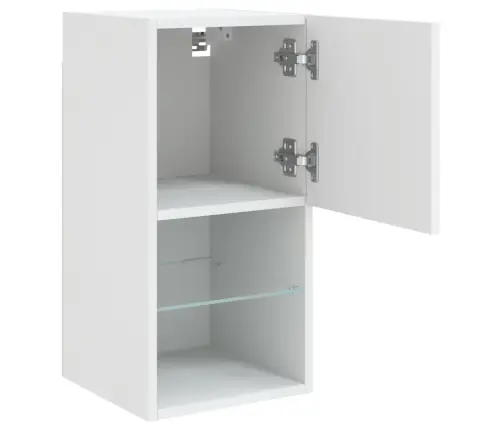 Led-Tuledega Telerikapid 2 Tk, Valge, 30,5 X 30 X 60 Cm