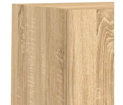 Tv Spintelės Su Led Lemputėmis, 2Vnt., Ąžuolo, 30,5X30X60Cm