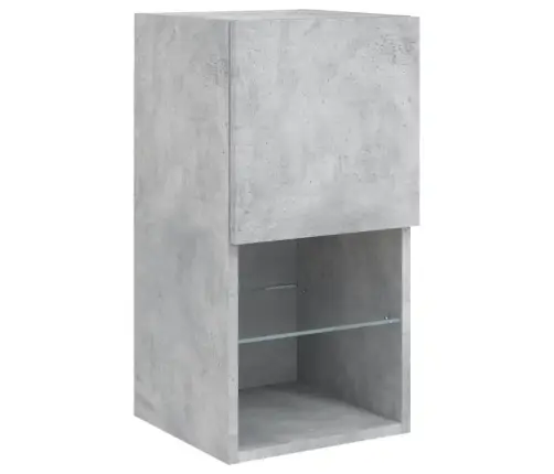 Tv Galdiņi Ar Led Lampiņām, 2 Gab., 30,5X30X60Cm, Betona Pelēki Vidaxl