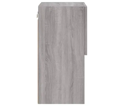 Tv Spintelės Su Led, 2Vnt., Pilkos Ąžuolo, 30,5X30X60Cm