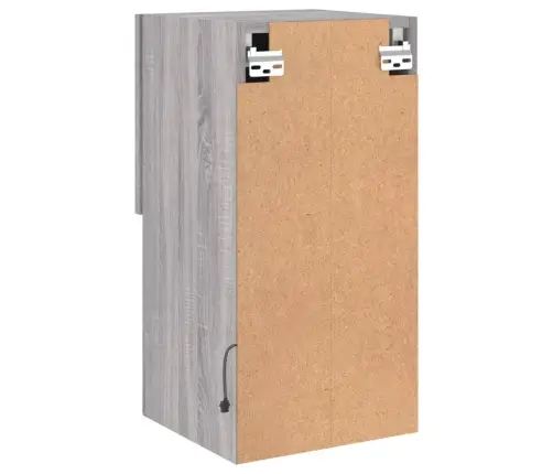 Tv Spintelės Su Led, 2Vnt., Pilkos Ąžuolo, 30,5X30X60Cm