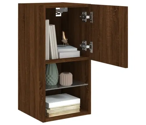 Tv Galdiņš Ar Led Lampiņām, Ozolkoka Krāsa, 30,5X30X60 Cm Vidaxl