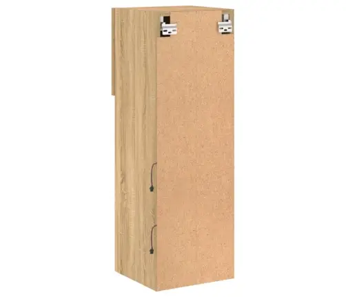 Led-Tuledega Telerikapid 2 Tk, Sonoma Tamm, 30,5 X 30 X 90 Cm