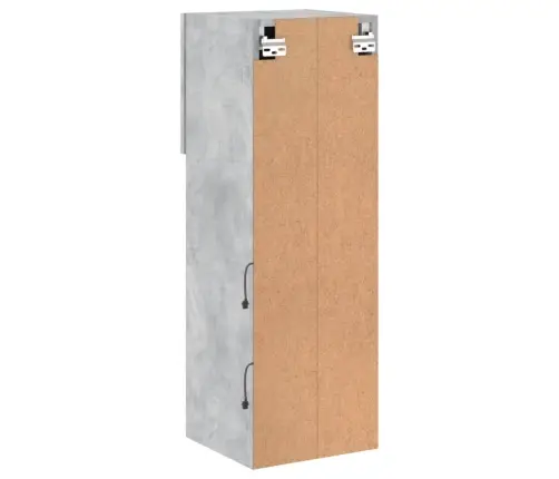 Tv Spintelė Su Led Lemputėmis, Betono Pilka, 30,5X30X90Cm