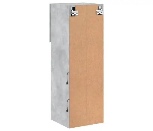 Tv Spintelės Su Led Lemputėmis, 2Vnt., Betono, 30,5X30X90Cm Tv Spintelės Su Led Lemputėmis, 2Vnt., Betono, 30,5X30X90Cm