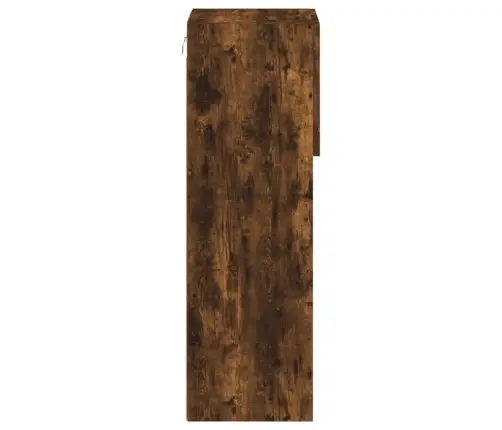 Tv Spintelės Su Led, 2Vnt., Dūminio Ąžuolo, 30,5X30X90Cm