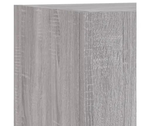 Tv Spintelės Su Led, 2Vnt., Pilkos Ąžuolo, 30,5X30X90Cm