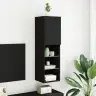 Tv Skapītis Ar Led Apgaismojumu, Melns, 30,5X30X102 Cm Vidaxl Tv Skapītis Ar Led Apgaismojumu, Melns, 30,5X30X102 Cm Vidaxl