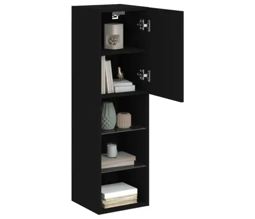 Tv Skapītis Ar Led Apgaismojumu, Melns, 30,5X30X102 Cm Vidaxl Tv Skapītis Ar Led Apgaismojumu, Melns, 30,5X30X102 Cm Vidaxl