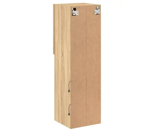 Tv Spintelė Su Led Lemputėmis, Ąžuolo Spalvos, 30,5X30X102Cm