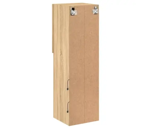 Led-Tuledega Telerikapid 2 Tk, Sonoma Tamm, 30,5 X 30 X 102 Cm