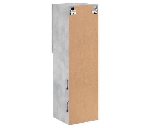 Tv Skapīši Ar Led, 2 Gab., Betona Pelēki, 30,5X30X102 Cm Vidaxl