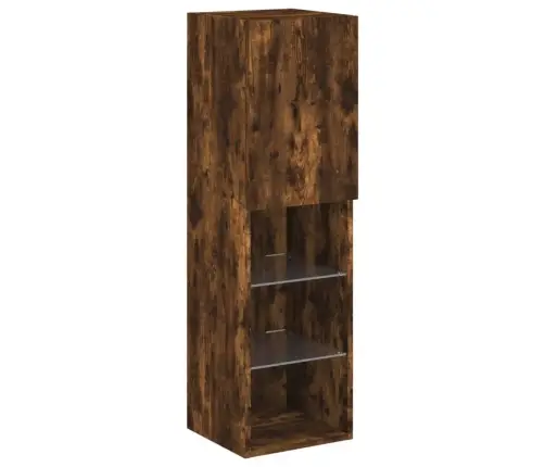 Led-Tuledega Telerikapp, Suitsutatud Tamm, 30,5 X 30 X 102 Cm