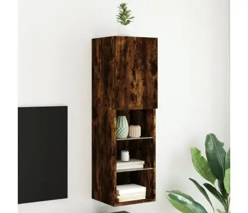 Led-Tuledega Telerikapp, Suitsutatud Tamm, 30,5 X 30 X 102 Cm