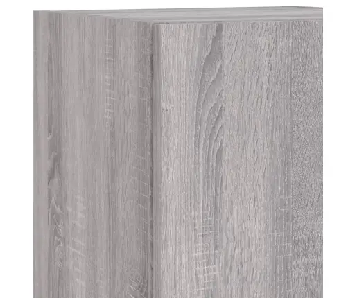 Tv Galdiņš Ar Led Apgaismojumu, Pelēks, 30,5X30X102 Cm Vidaxl