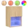 Led-Tuledega Telerikapp, Sonoma Tamm, 40,5 X 30 X 60 Cm