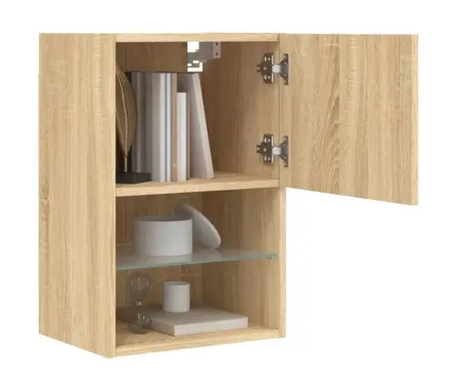 Led-Tuledega Telerikapp, Sonoma Tamm, 40,5 X 30 X 60 Cm