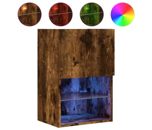 Tv Skapītis Ar Led Apgaismojumu, Ozolkoka Krāsa, 40,5X30X60 Cm Vidaxl Tv Skapītis Ar Led Apgaismojumu, Ozolkoka Krāsa, 40,5X30X60 Cm Vidaxl