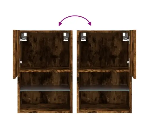 Tv Skapītis Ar Led Apgaismojumu, Ozolkoka Krāsa, 40,5X30X60 Cm Vidaxl Tv Skapītis Ar Led Apgaismojumu, Ozolkoka Krāsa, 40,5X30X60 Cm Vidaxl