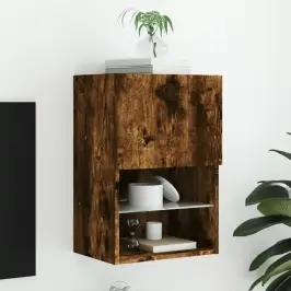 Tv Skapītis Ar Led Apgaismojumu, Ozolkoka Krāsa, 40,5X30X60 Cm Vidaxl