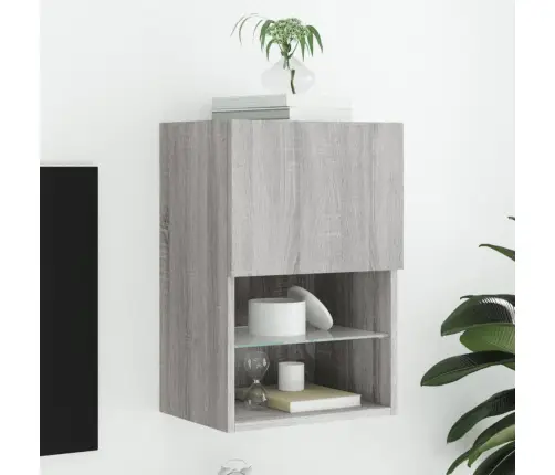 Led-Tuledega Telerikapp, Hall Sonoma Tamm, 40,5 X 30 X 60 Cm Led-Tuledega Telerikapp, Hall Sonoma Tamm, 40,5 X 30 X 60 Cm