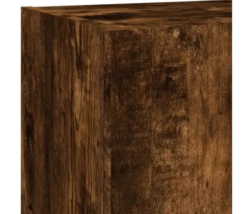 Tv Spintelė Su Led Lemputėmis, Dūminio Ąžuolo, 40,5X30X90Cm