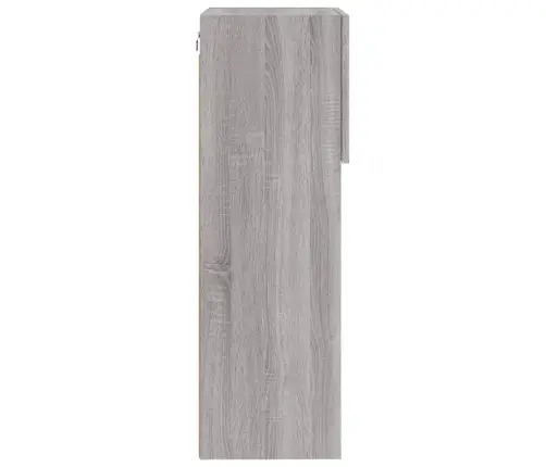 Tv Skapītis Ar Led Lampiņām, Pelēka Ozola Krāsa, 40,5X30X90 Cm Vidaxl