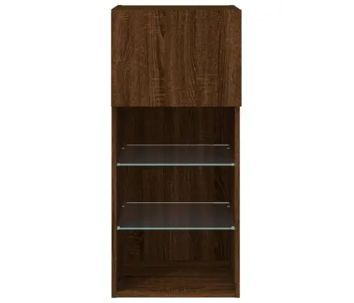 Tv Galdiņš Ar Led Lampiņām, Ozolkoka Krāsa, 40,5X30X90 Cm Vidaxl