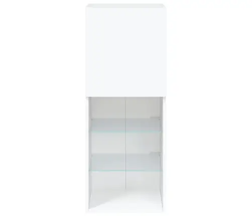 Tv Skapītis Ar Led Apgaismojumu, Balts, 40,5X30X102 Cm Vidaxl