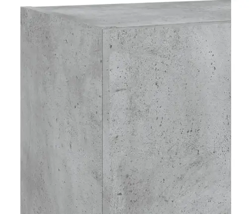 Tv Skapītis Ar Led Apgaismojumu, Betona Pelēks, 40,5X30X102 Cm Vidaxl