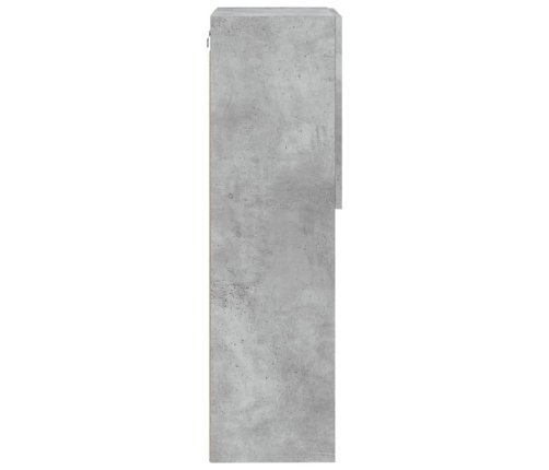 Tv Skapītis Ar Led Apgaismojumu, Betona Pelēks, 40,5X30X102 Cm Vidaxl
