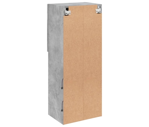 Tv Skapītis Ar Led Apgaismojumu, Betona Pelēks, 40,5X30X102 Cm Vidaxl
