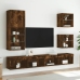 Led-Tuledega Telerikapp, Suitsutatud Tamm, 40,5 X 30 X 102 Cm