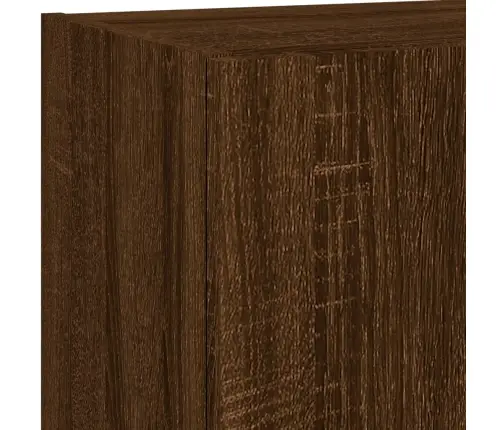 Tv Galdiņš Ar Led Lampiņām, Ozolkoka Krāsa, 40,5X30X102 Cm Vidaxl